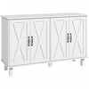 HOMCOM Meuble a cafe, buffet avec portes de grange, etagere reglable
