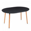 Table a manger gain de place Noah avec rallonge, couleur noire