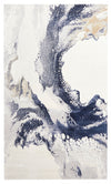 Tapis Contemporain/Moderne Bloom 5'0\" x 8'0\" en Bleu