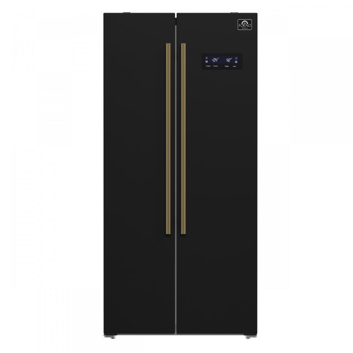 Refrigerateur cote a cote Salerno en noire de 33 po, 15,6 pi³ - FFRBI1805-33BLK