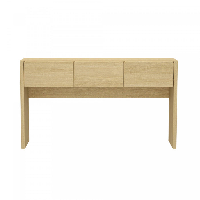Console moderne Linda en chene naturel