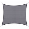 Outsunny 10 Pi X 10 Pi Carre Auvent Voile De Soleil Ombre Jardin Couverture Uv Protecteur Exterieur Terrasse Pelouse Abri Avec Sac De Transport Gris