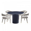 Ensemble de salle a manger moderne industriel Aspen et Hathaway 5 pieces, finition Poussiere d’or et noir