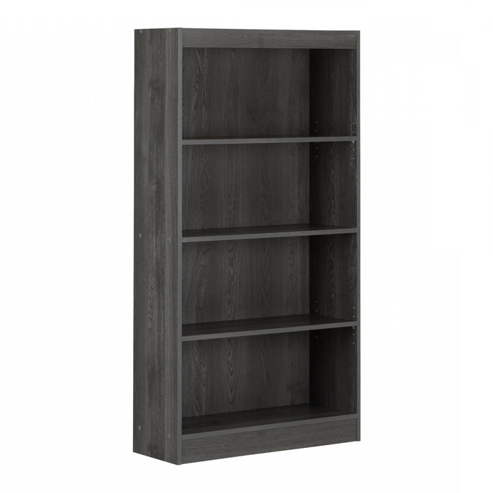 Bibliothèque Axess à 4 tablettes - chêne gris