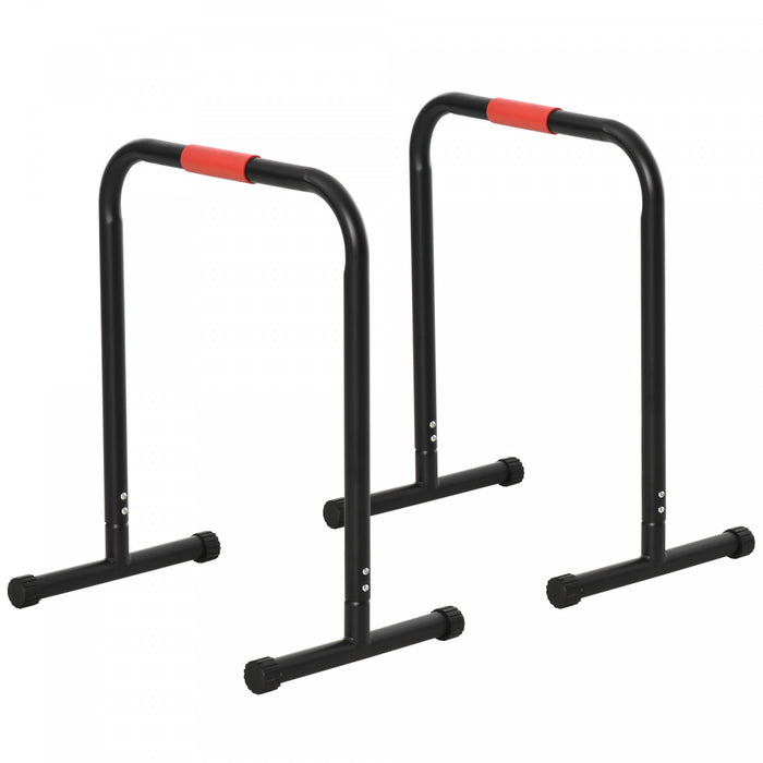 Soozier Lot De 2 Barres De Dips, Station De Traction Pour Entrainement Complet Du Corps, Salle De Gym A Domicile, Noir