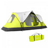 Outsunny Tente de Camping, Tente pour 6-8 Personnes avec 2 Chambres, Vert