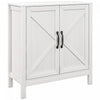 HOMCOM Armoire de rangement, buffet avec etagere reglable, blanc