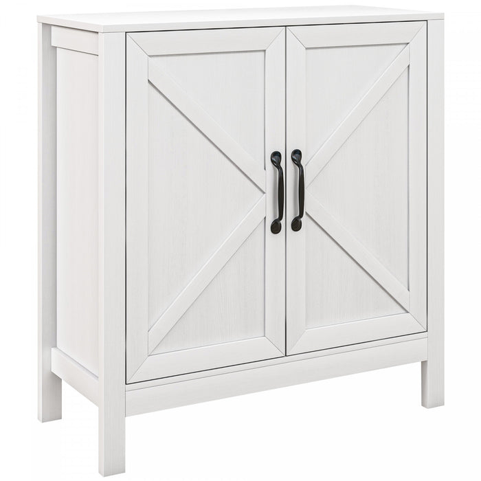 HOMCOM Armoire de rangement, buffet avec etagere reglable, blanc