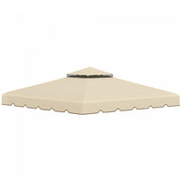 Outsunny 9.8' X 9.8' Toit De Rechange Pour Tonnelle Double Toit Beige