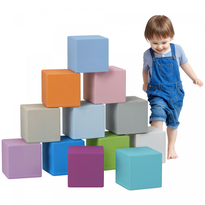 Soozier 12 Pieces Blocs De Mousse Equipement De Jeu Doux Pour Enfants