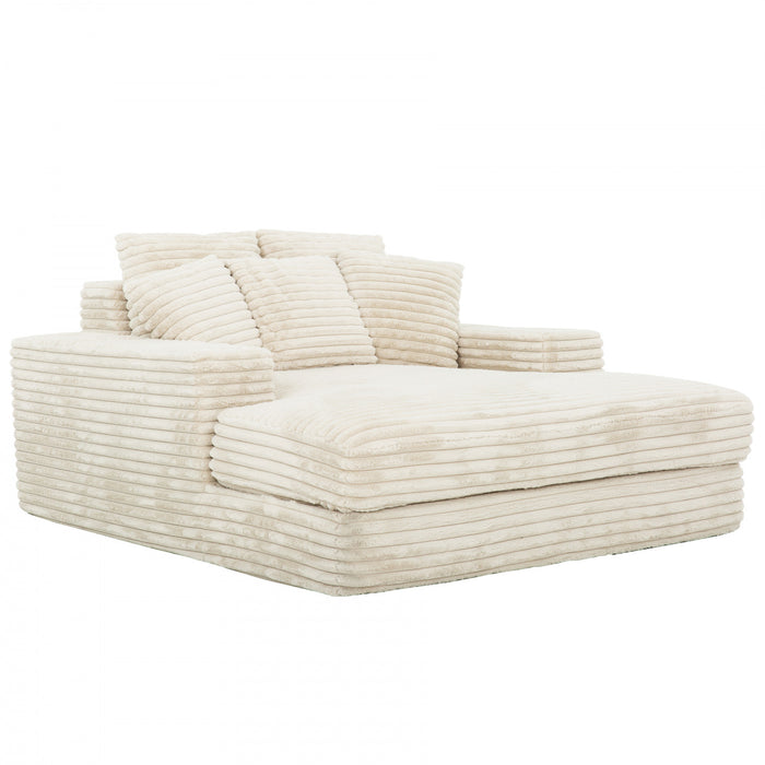 Fauteuil long Snug de Sealy de 68 po avec mousse - beige