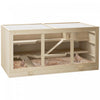 Pawhut D2-0041 Cage De Hamster En Bois De Sapin Souris Rats Souris Petits Animaux Exercice Maison De Jeu Avec Toboggan Cage En Bois