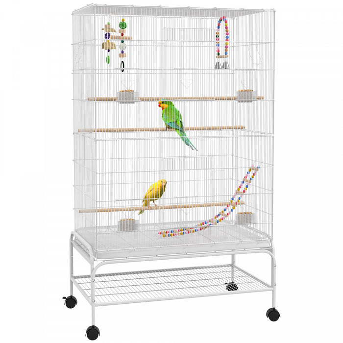 Cage A Oiseaux Avec Support, Pour Perruches Canaris Pinsons