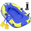 Kayak Gonflable 1-2 Personnes, Kayak de Loisirs avec Porte-Cannes Bleu Fonce