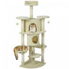 Arbre a chat de 62 pouces avec poteau a griffer pour chats d'interieur