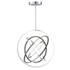 Luminaire suspendu de la collection Trilogy avec lumière à DEL intégrée de 32 po - nickel poli