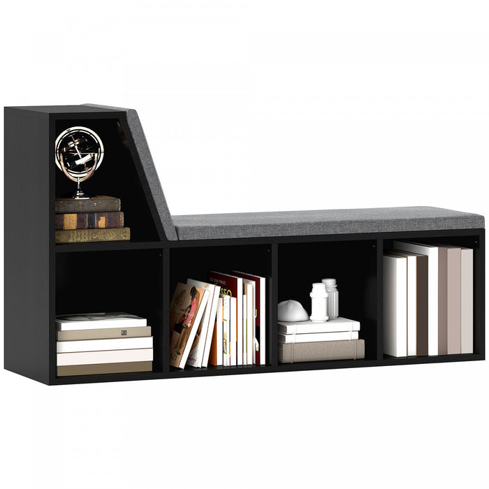 HOMCOM Bibliotheque pour enfants a 5 casiers avec etageres de rangement
