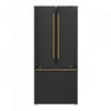 Refrigerateur Espresso Gallipoli de 30 po a portes francaises, noir, 17,5 pi³ – FFFFD1974-31BLK