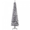 Homcom Arbre De Noel Artificiel Fin Floque De Neige Artificielle 7.5pi