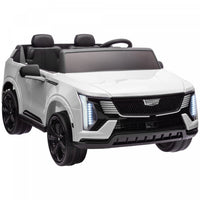 Qaba Camion 2 Places, 12 V Cadillac Escalade, Voiture Electrique Pour Enfants Alimentee Par Batterie