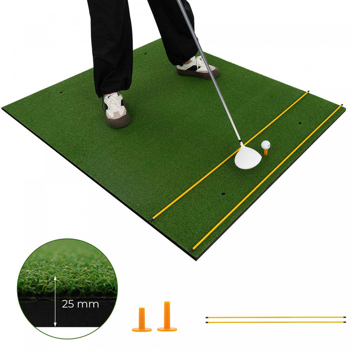 Costway 5 X 4 Ft Golf Frappant Mat Artificiel Interieur Exterieur Turf Golf Entrainement Mat 25 Mm
