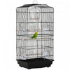 Pawhut 36\" Cage A Oiseaux Cacatoes Perroquet Cage 2 Portes Perchoir 4 Mangeoires, Noir