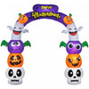 Outsunny Arche Gonflable D'halloween De 8 Pi, Affichage Exterieur A Led