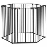 Pawhut Parc Pour Chien A 6 Panneaux De 48po, Enclos Pliable Pour Chien, Enclos Pour Lapins En Metal,