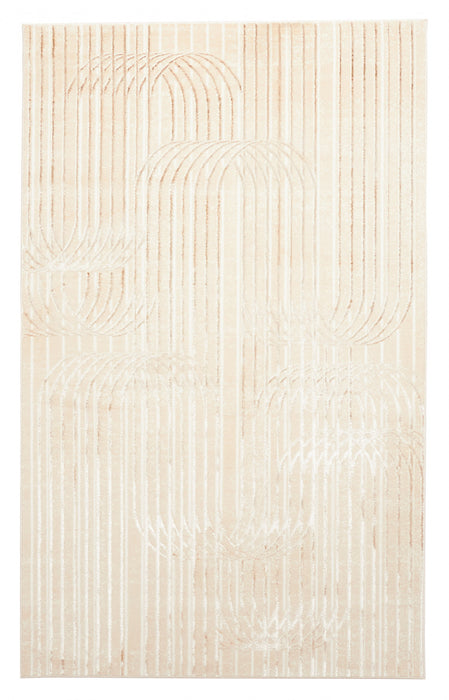 Tapis Contemporain/Moderne Blythe 8'0\" x 10'0\" en Beige