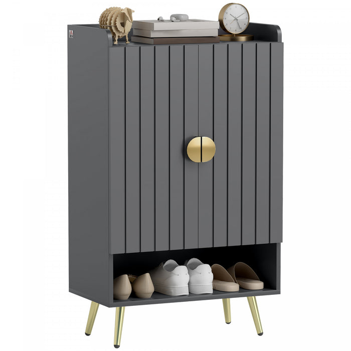 HOMCOM Armoire a Chaussures Etroite pour Entree avec Rangement