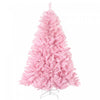 Homcom Sapin De Noel Artificiel 5 Pi , Forme Large, Rose