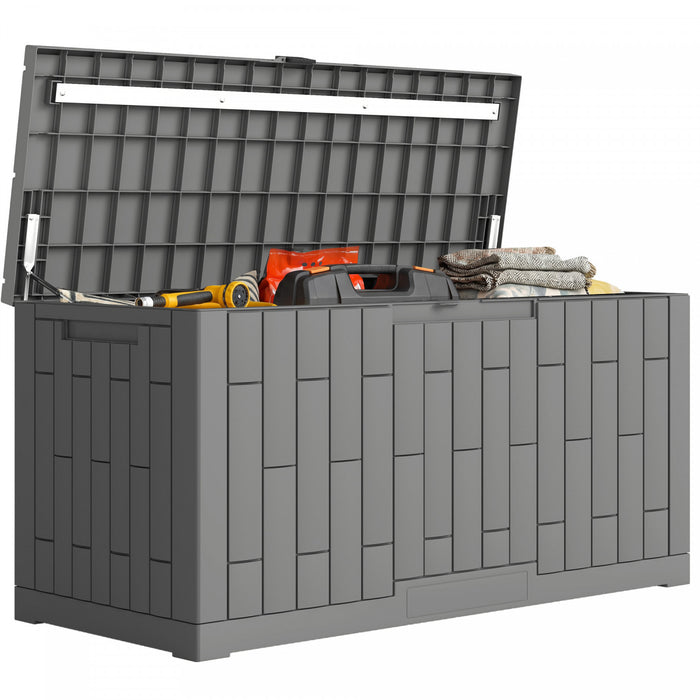 Outsunny Coffre de Rangement 80 Gallons en Resine, Verrouillable