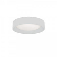Plafonnier affleuré Cfled de Dainolite de 11 po avec abat-jour blanc