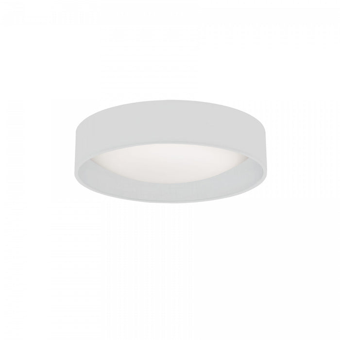Plafonnier affleuré Cfled de Dainolite de 11 po avec abat-jour blanc