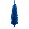 Homcom Sapin De Noel Artificiel Fin 5pi, Arbre De Noel, Bleu Profond