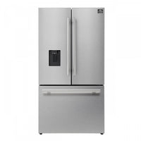  Refrigerateur Aosta de 36 po en acier inoxydable a portes francaises, 22,4 pi³ – FFFFD1866-36SB