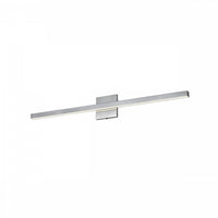 Lumière de coiffeuse Arandel de Dainolite en acrylique givré qui diffuse la lumière, avec fini chromé poli et ampoule à DEL de 24 W
