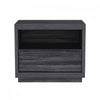 Navis Contemporary 26" Nightstand in Charcoal Gray (1-Drawer) | Table de nuit contemporaine Navis 26" en gris charbon (1 tiroir)