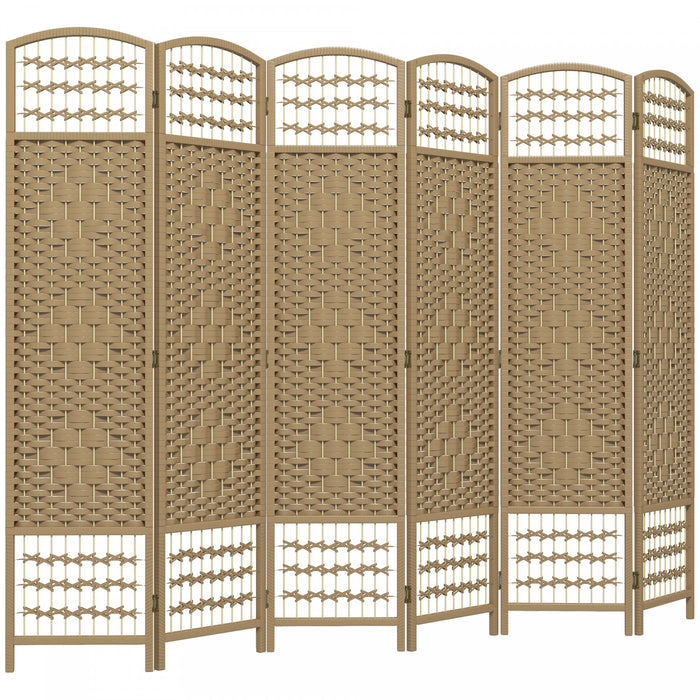HOMCOM Panneau de separation de piece pliable a 6 panneaux 5,6 pi