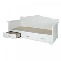  Tiara Lit Divan Avec Rangement - Blanc Solide