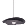 Luminaire suspendu Paven de Dainolite avec fini noir mat et ampoule à DEL de 12 W