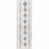 Carpette à poil long Lola à motif de diamants - 2 pi 7 po x 8 pi