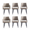 Ensemble de 6 chaises de salle a manger Tremont Modern en taupe