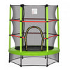 Outsunny Trampoline Pour Enfants Φ55\" Avec Filet, Cadre En Acier, Rebondeur Rond D'interieur, Age 3 A 6 Ans, Vert
