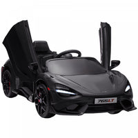 Qaba Mclaren 765lt Voiture Electrique 12 V Sous Licence Pour Enfants, Alimentee Par Batterie, Avec P