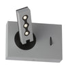 Lampe de lecture Wynne de Dainolite avec fini argenté et ampoule à DEL