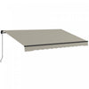Outsunny 13' X 10' Auvent Retractable, Abri Pare-soleil, Gris Clair