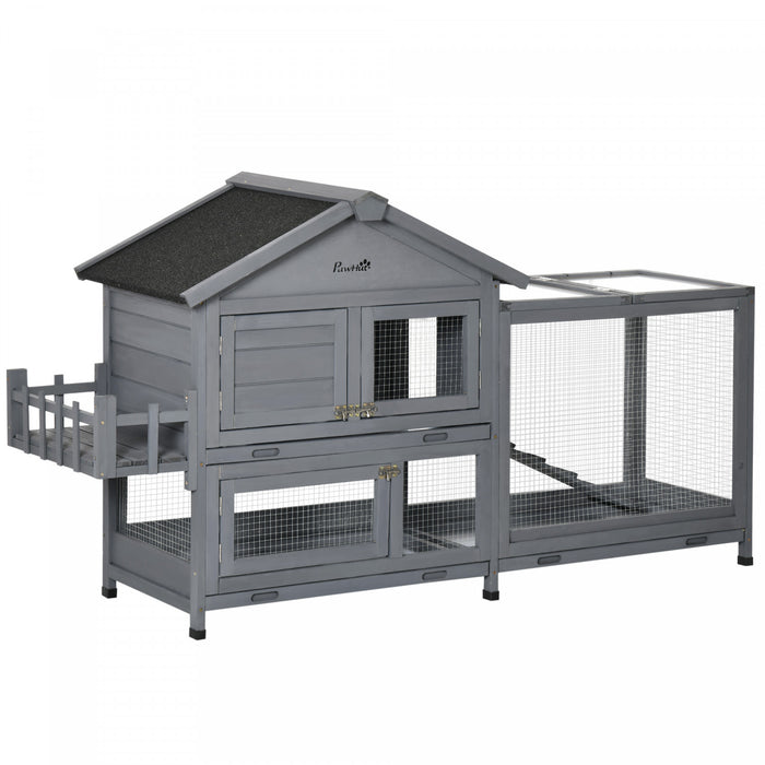 Clapier En Bois A Lapin Toit Ouvrant Boite De Rangement
