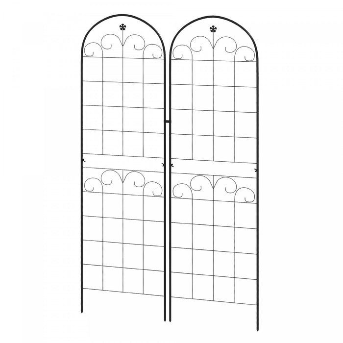 Outsunny Treillis De Jardin Pour Plantes Grimpantes, 2 Pcs