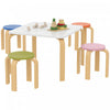 Ensemble Table et Chaises pour Tout-petits Qaba, 4 Chaises Incluses